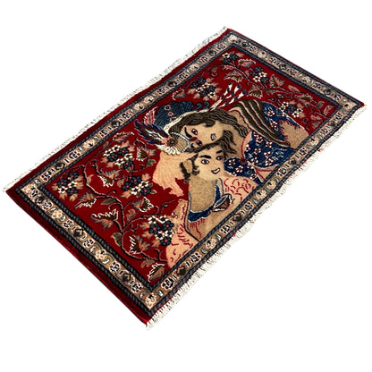  Poshti Teppich Rot, 98x53cm - Premium Poshti Teppich from German Carpet Shop - Just €239! Shop now at German Carpet Shop