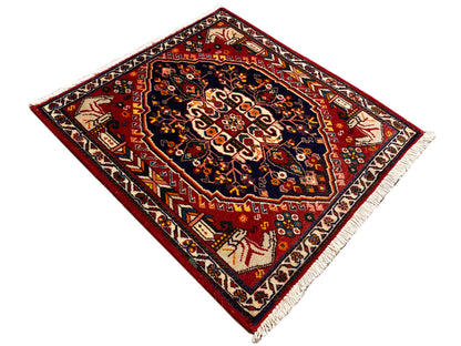 Poshti-Qashqai Teppich - 63x61 cm