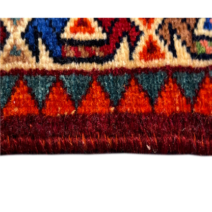 Poshti Teppich, Rot, 55x56cm - German Carpet Shop