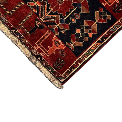 Poshti Teppich, Rot, 51x50 cm - Premium Poshti Teppich from German Carpet Shop - Just €140! Shop now at German Carpet Shop