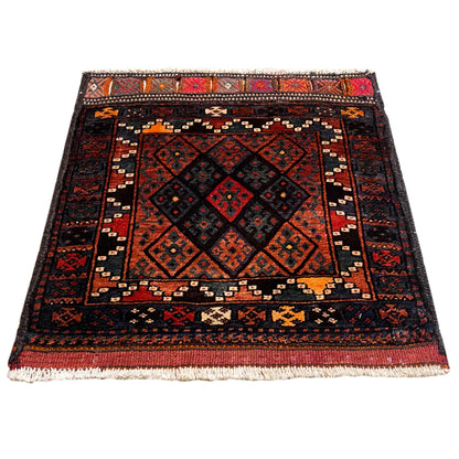 Hamedan Poshti Carpet - 76x72 cm