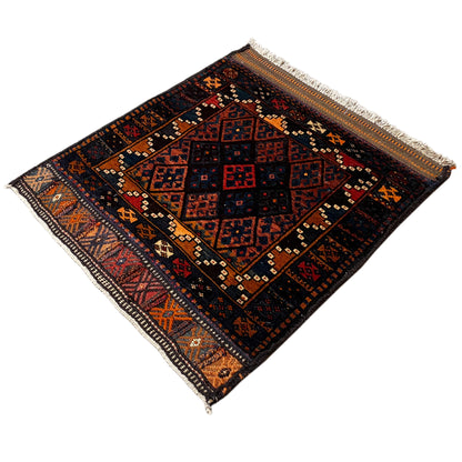 Hamedan Poshti Carpet - 82x72 cm