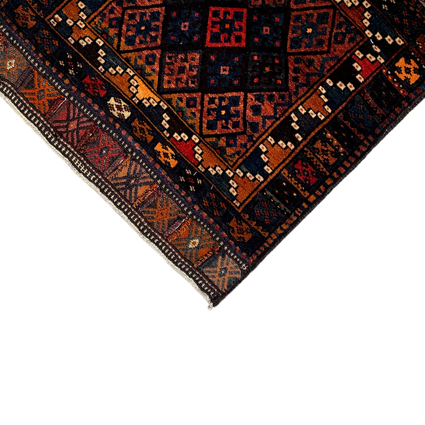 Hamedan Poshti Carpet - 82x72 cm