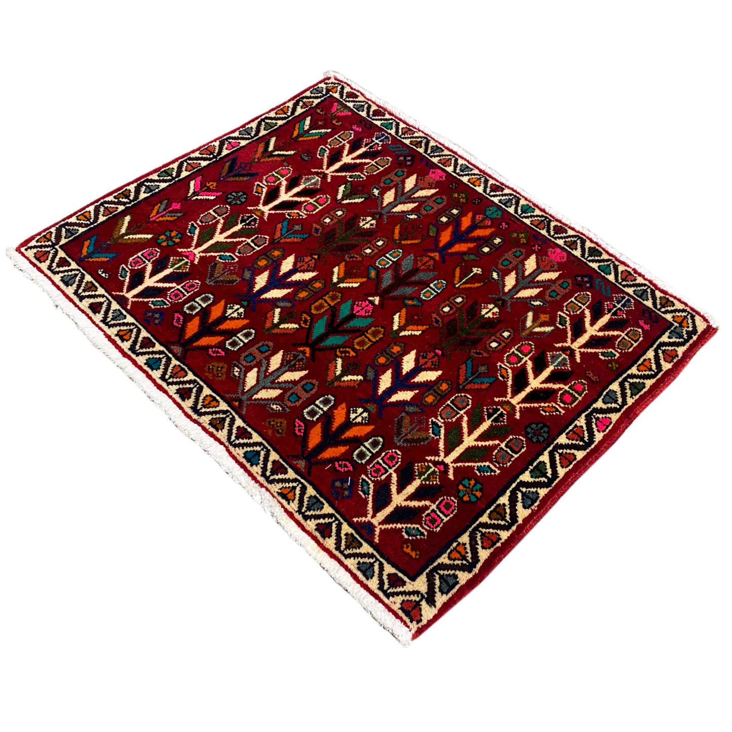 Poshti Carpet, Red - 69x58 cm