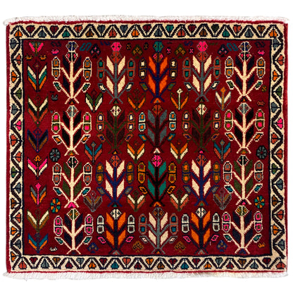 Poshti Carpet, Red - 69x58 cm