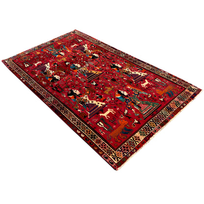  Qashqai Teppich 214x128 cm - Premium Qashqai Teppiche from German Carpet Shop - Just €0! Shop now at German Carpet Shop