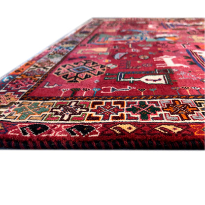  Qashqai Teppich 214x128 cm - Premium Qashqai Teppiche from German Carpet Shop - Just €0! Shop now at German Carpet Shop