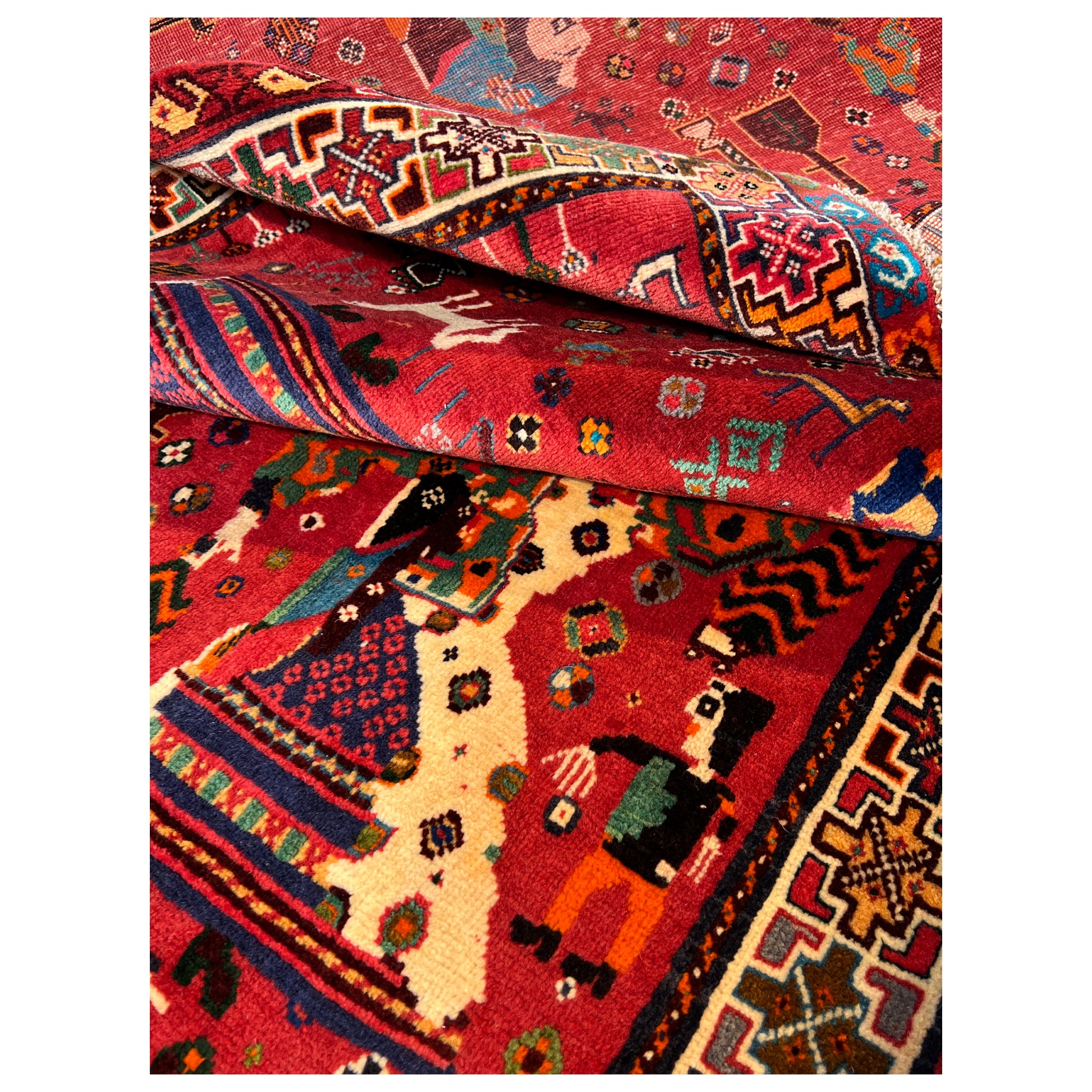  Qashqai Teppich 214x128 cm - Premium Qashqai Teppiche from German Carpet Shop - Just €0! Shop now at German Carpet Shop