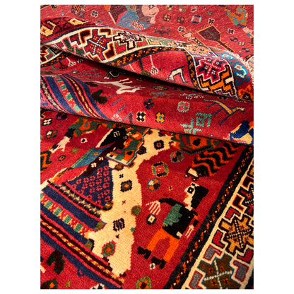  Qashqai Teppich 214x128 cm - Premium Qashqai Teppiche from German Carpet Shop - Just €0! Shop now at German Carpet Shop