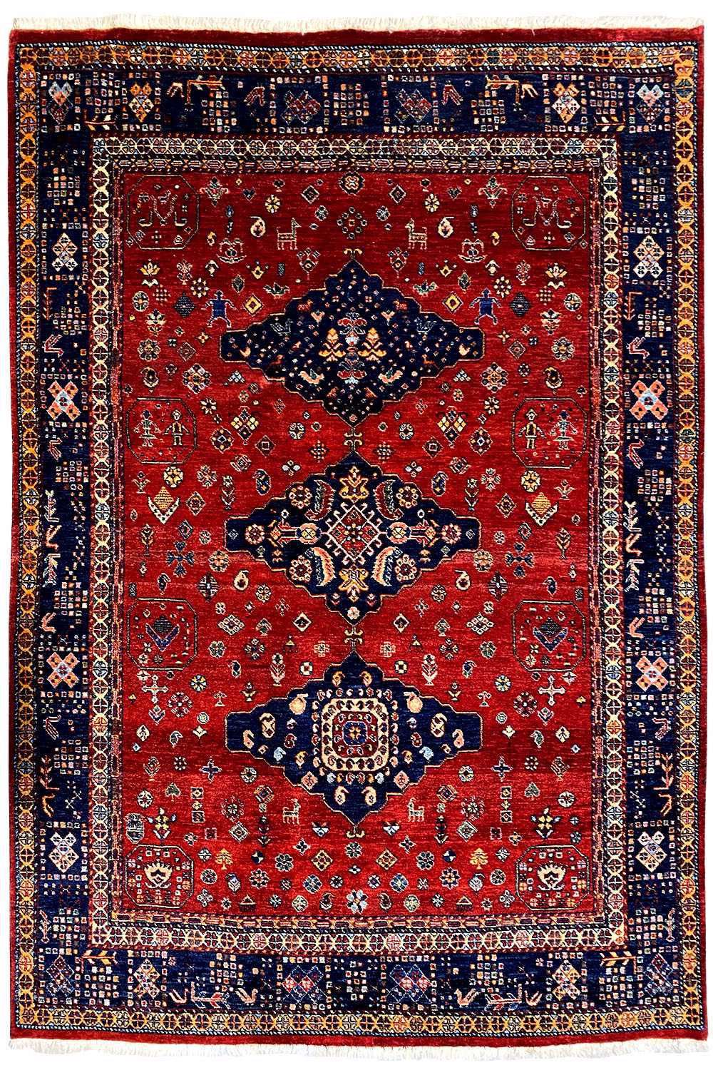  Qashqai Exklusiv 201614 - (188x130 cm) - Premium Teppich from German Carpet Shop - Just €1190! Shop now at German Carpet Shop