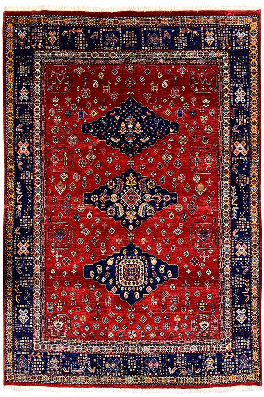  Qashqai Exklusiv 201614 - (188x130 cm) - Premium Teppich from German Carpet Shop - Just €1190! Shop now at German Carpet Shop