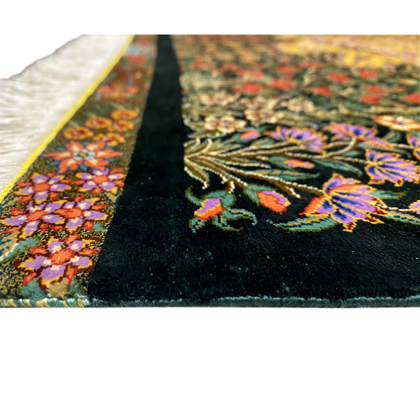 Ghom silk carpet - 900846 (123x79 cm)