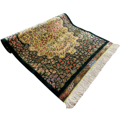 Ghom silk carpet - 900846 (123x79 cm)