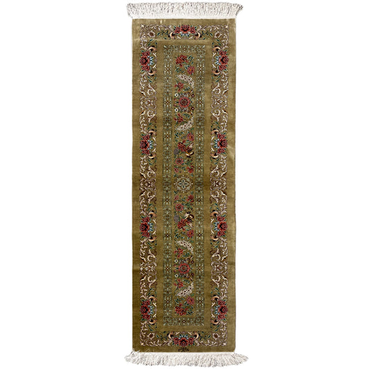Ghom Silk Carpet - 904736 (195x53 cm)