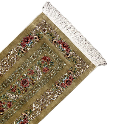 Ghom Silk Carpet - 904736 (195x53 cm)