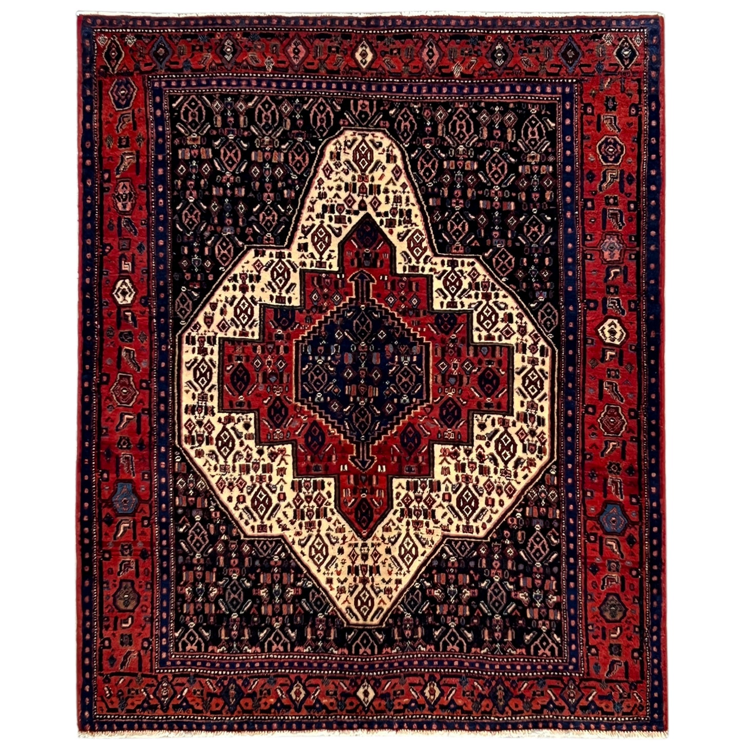  Sanandaj Teppich 148x123 cm - Premium Sanandaj Teppich from German Carpet Shop - Just €0! Shop now at German Carpet Shop