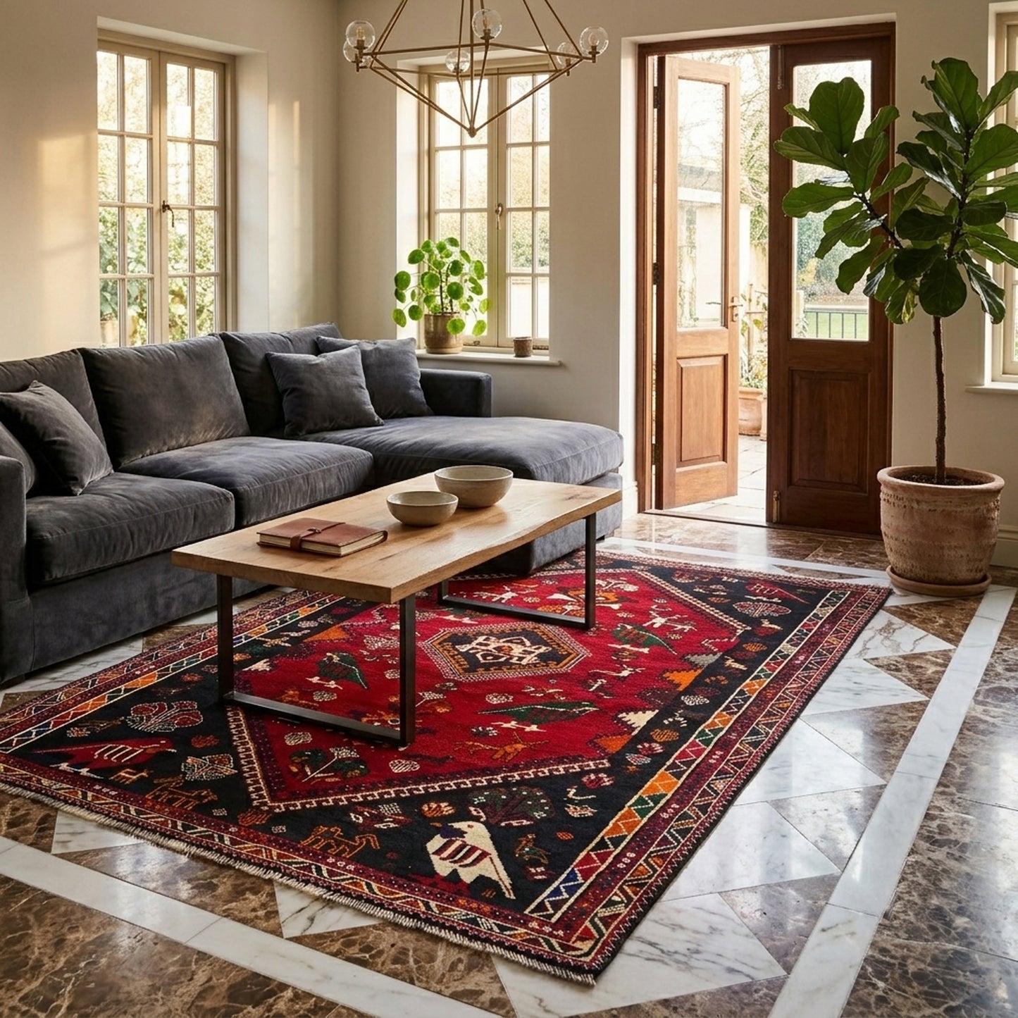 Shiraz Qashqai rug - 269x189 cm