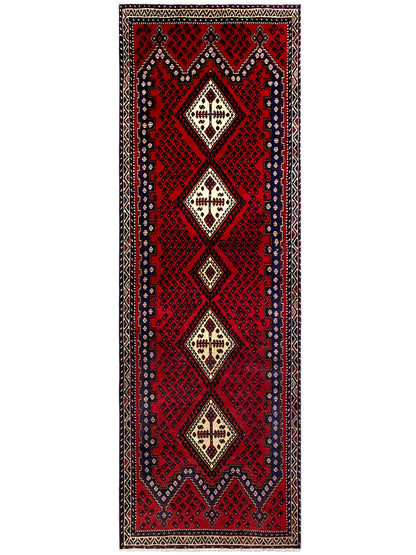 Red Sirjan Runner Carpet 280x89cm