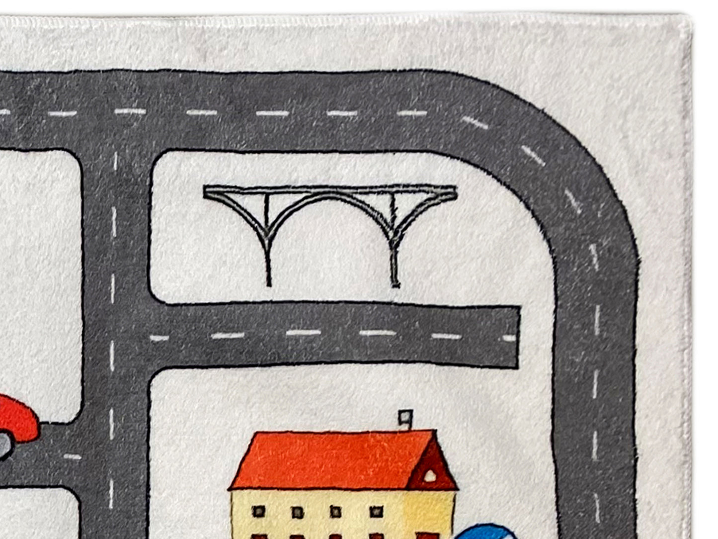 Children's Rug "Street", beige, 90 × 160 cm