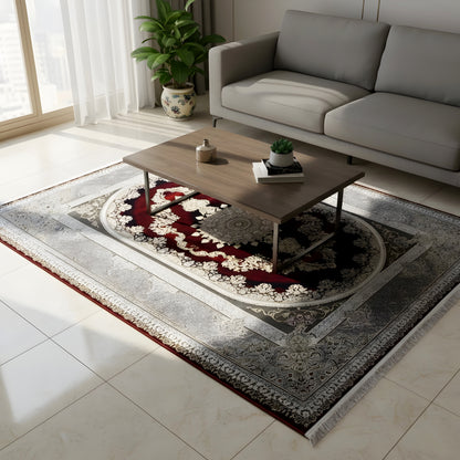 Red-Silver Carpet 170x240cm