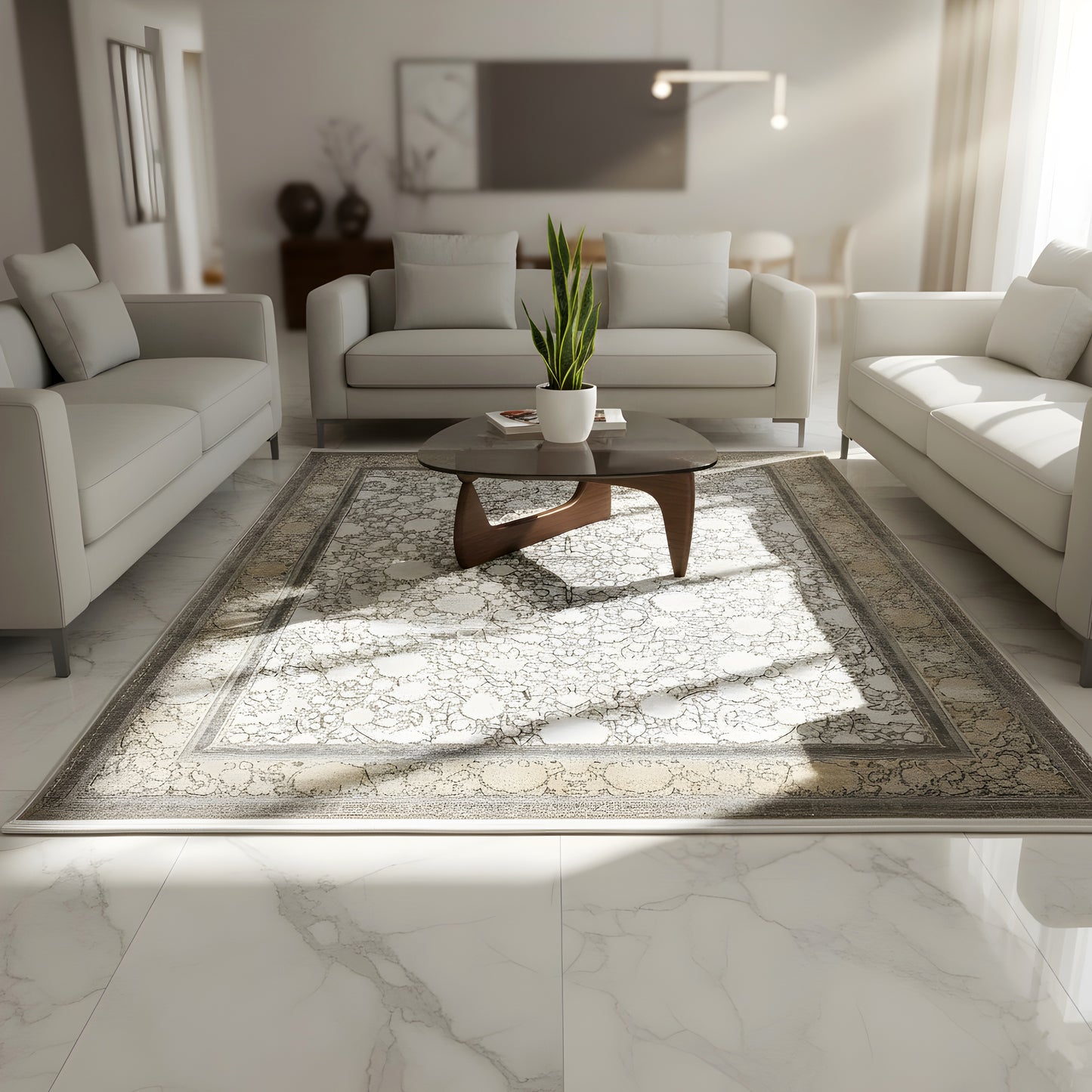 Silver-Gold Carpet 170x240cm