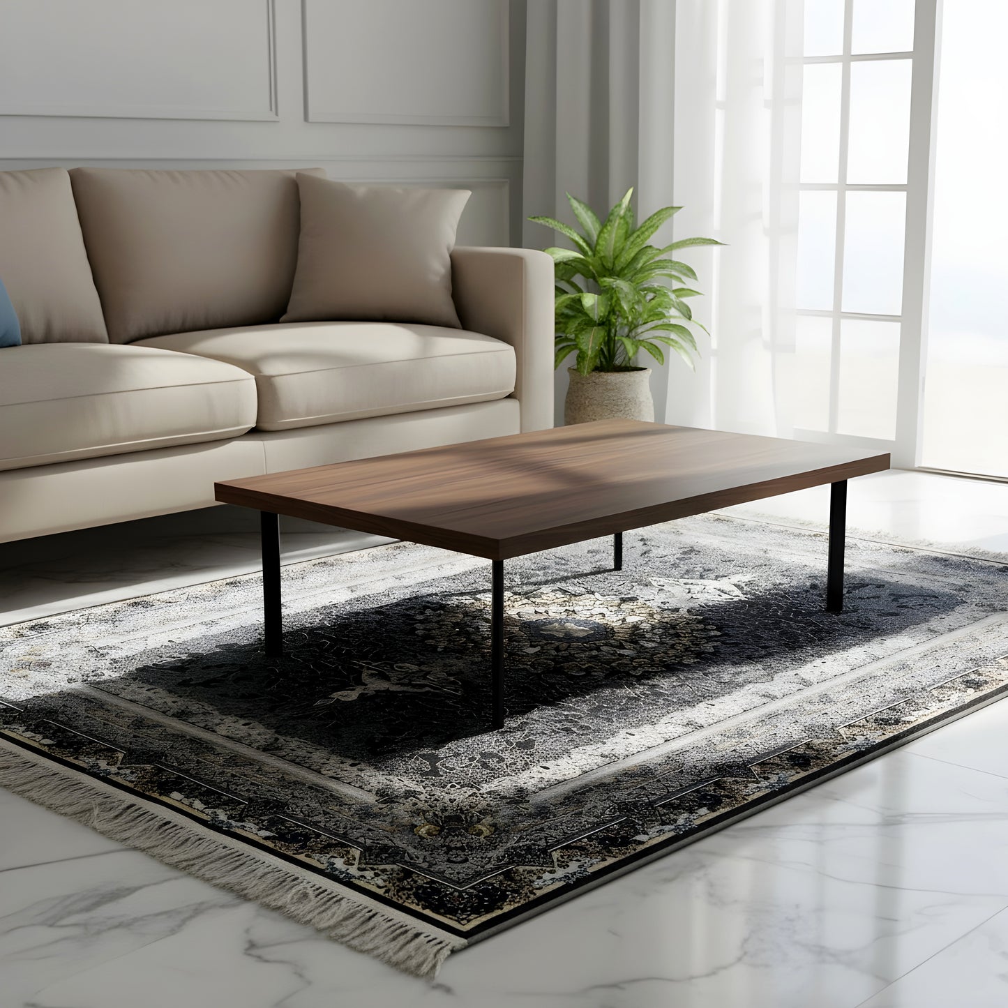 Oriental Rug Paris Black 160x230 cm