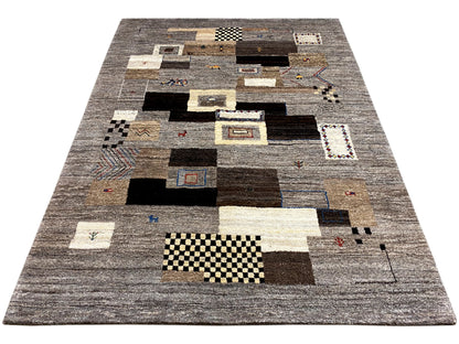 Exklusiver Gabbeh Teppich handgeknüpft aus Naturwolle