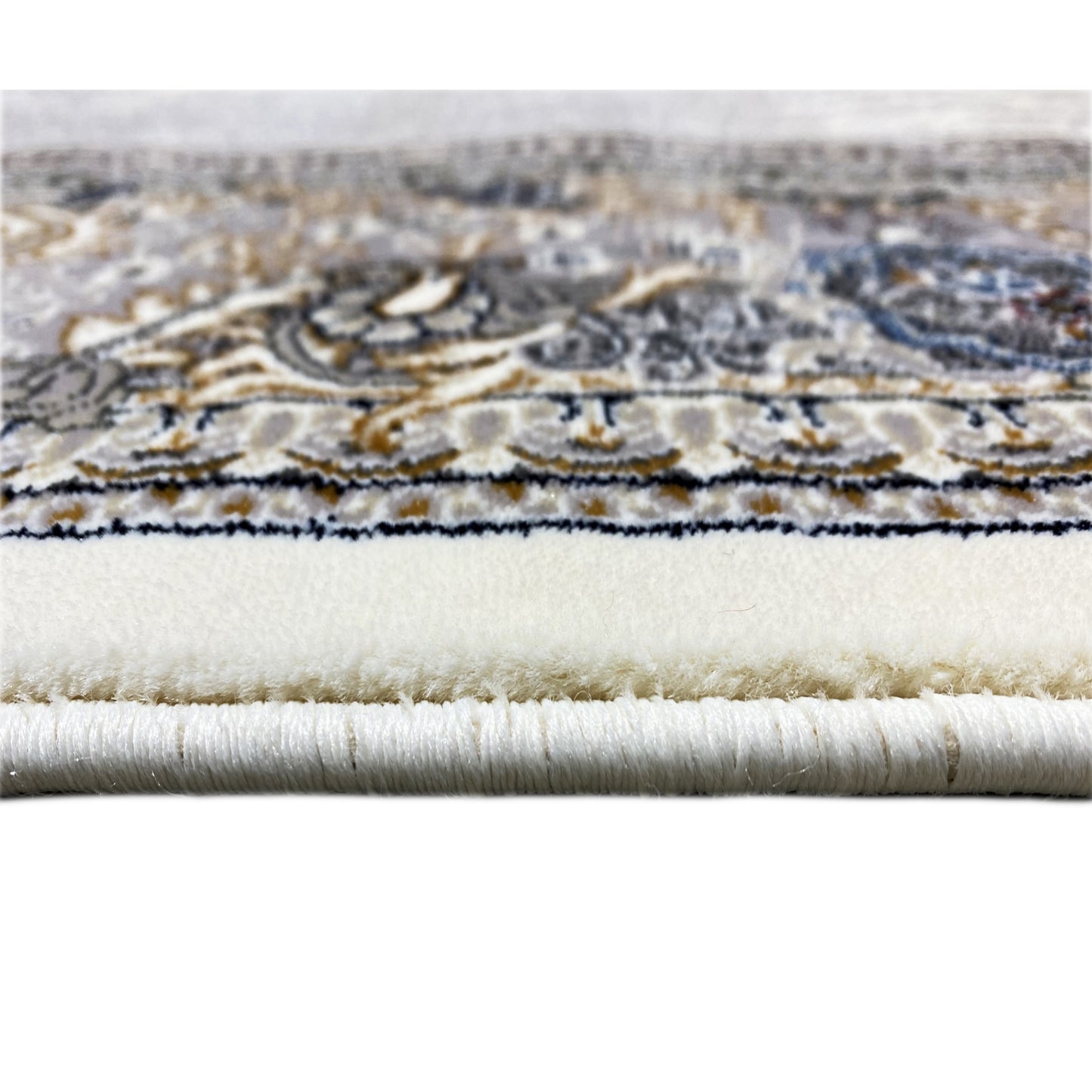 Eleganter Teppich Polypropylen Medaillon-Design Kurzflor