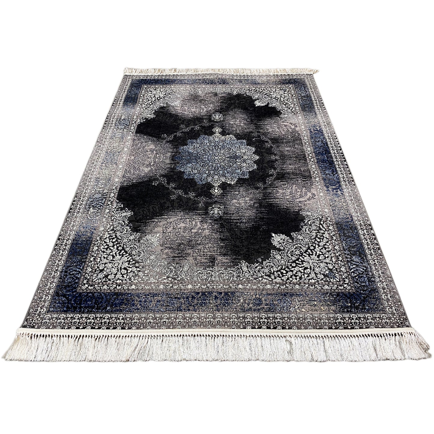 Maschinell gewebter Teppich Amsterdam Medaillon Muster 160x230 Esszimmer

