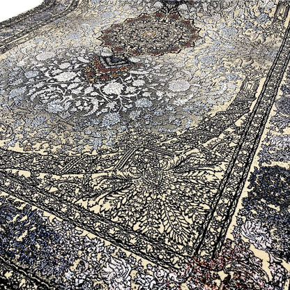 Madrid gewebter Teppich Schwarz Gold 160x230 rechteckig

