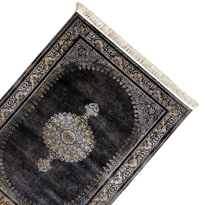 Area rug Polypropylen Schwarz Grau 160x230 pflegeleicht


