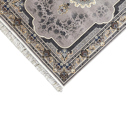 Rechteckiger Orientteppich Grau Beige 160x230 Esszimmer

