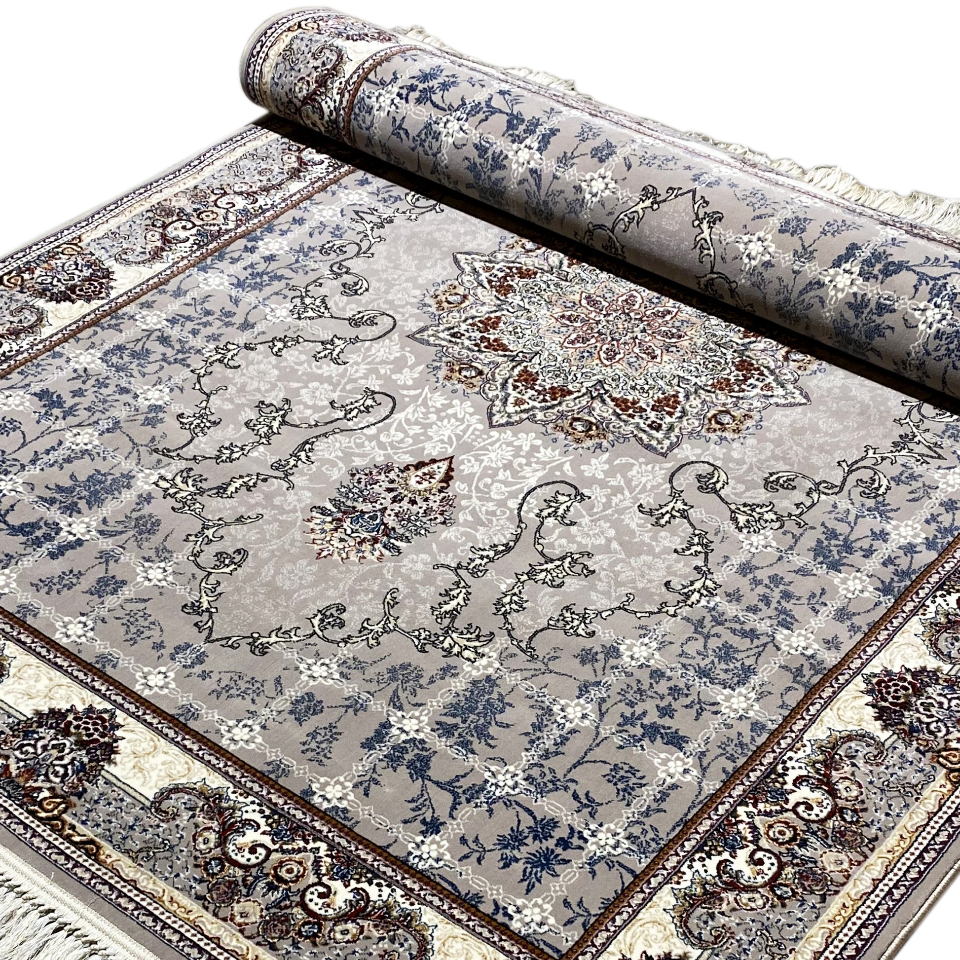 Teppich mit Medaillon-Design, geeignet für Fußbodenheizung, aus strapazierfähigem Polypropylen