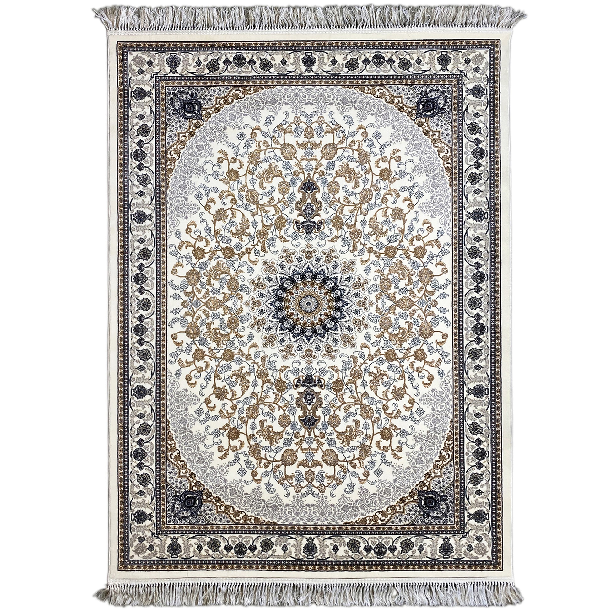 Maschinengewebter Teppich Polypropylen Creme Beige Orientalisch 160x230