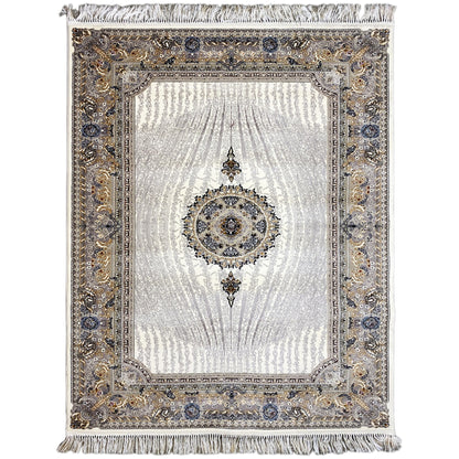 Teppich Polypropylen Vintage Grau 160x230 cm Medaillonmuster