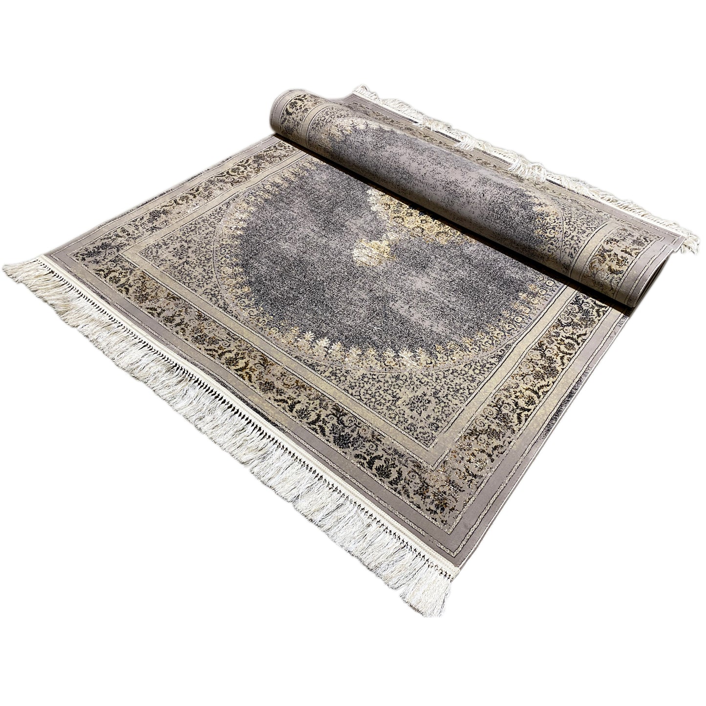 Teppich mit zentralem Medaillon Muster 160x230 pflegeleichter Kurzflor kaufen