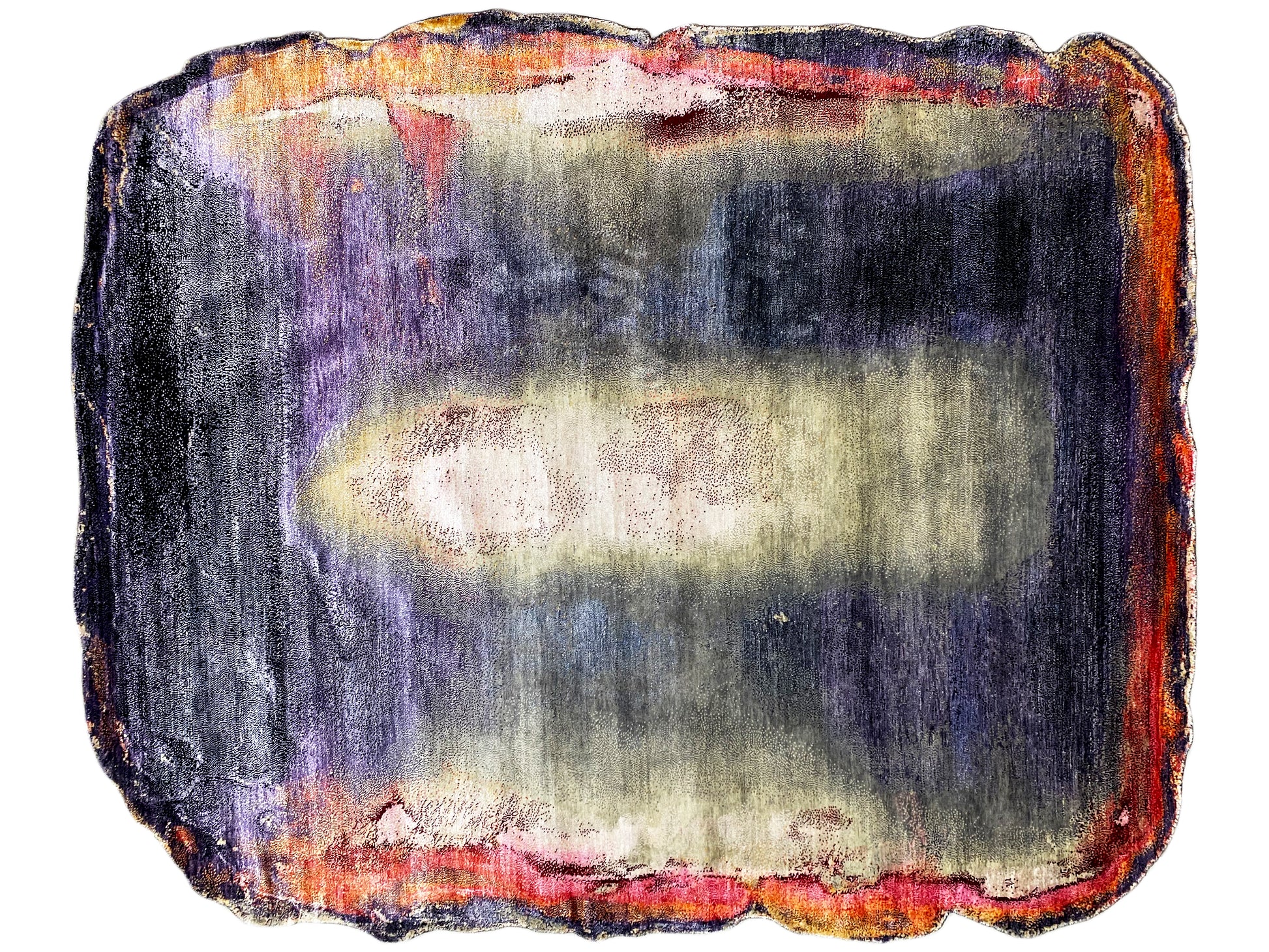 Künstlerischer Designerteppich mit weicher Struktur