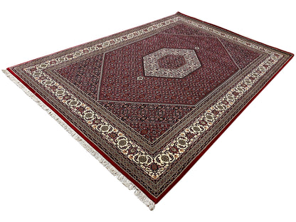 Klassischer roter Orientteppich im Bidjar Stil 304x205 cm