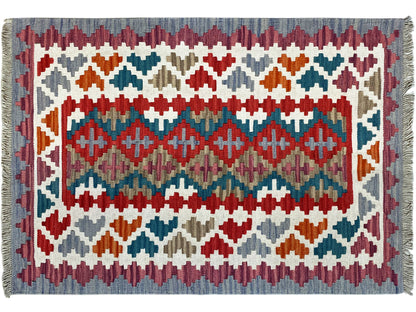 Ethno Teppich Kelim Qashqai 150x101 cm handgewebt