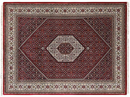 Perserteppich Bidjar floral geometrisch gemustert rot creme