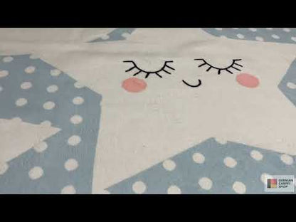 Children’s rug “Star World”, blue, 160x230 cm