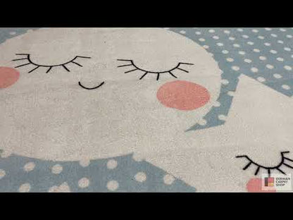 Children’s rug “Star World”, blue, 140x200 cm