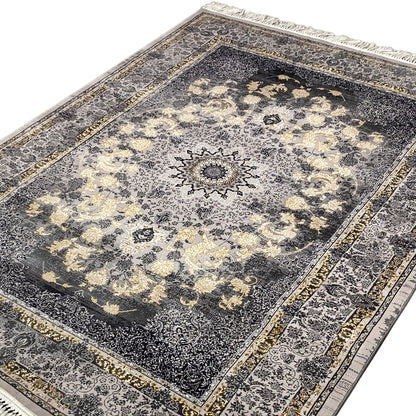 Gewebter Teppich im Klassik Stil Anthrazit, 160x230 cm, Manchester.