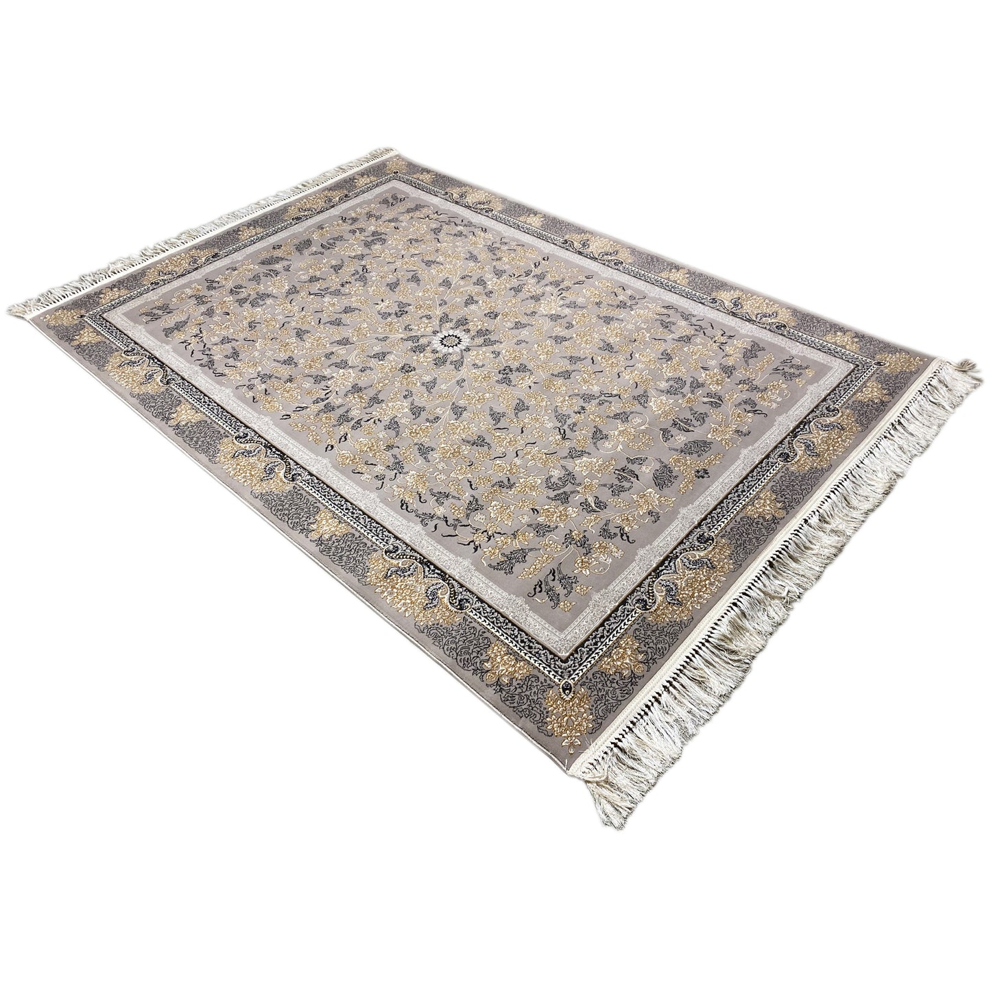 Orient Teppich aus Polypropylen im klassischen Stil Grau, inspiriert von Rom.