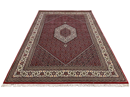 Bidjar Wollteppich mit geometrischem Medaillon Muster 304x205 cm