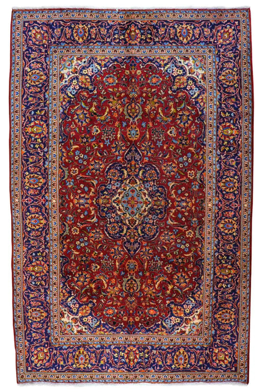 Keshan - Rot (320x195 cm) - German Carpet Shop