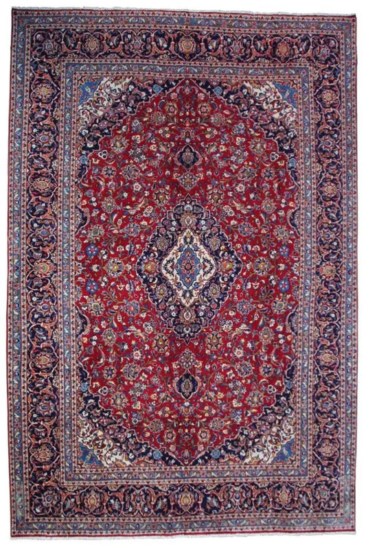 Keshan - Rot (400x288 cm) - German Carpet Shop