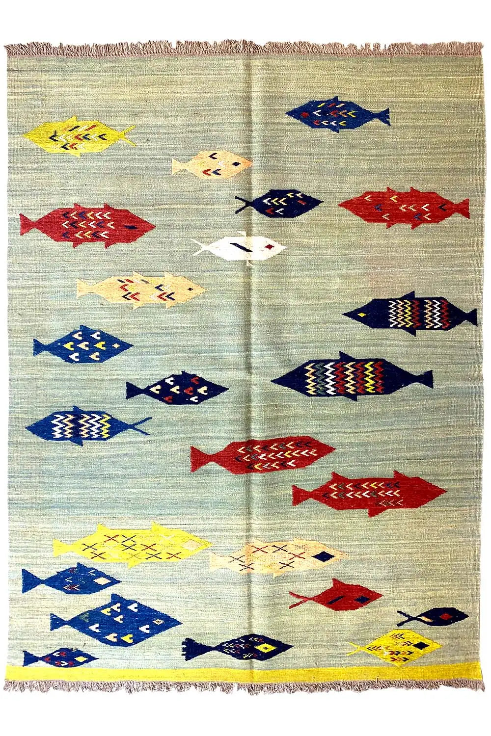 Kelim Qashqai - Multicolor (209x139 cm) - German Carpet Shop