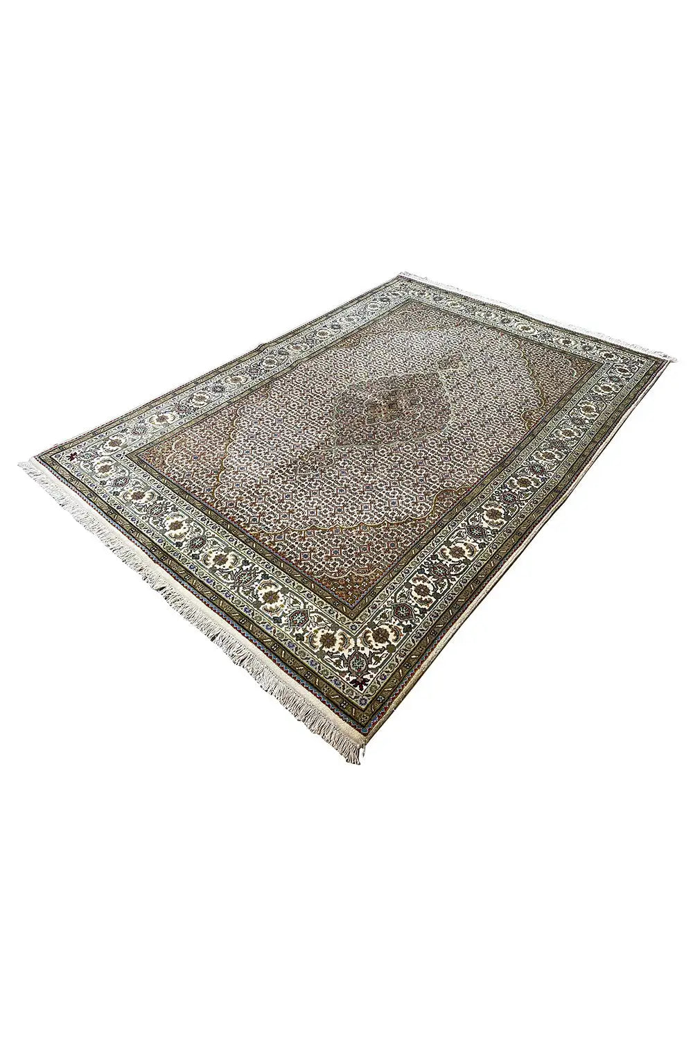  Indo Täbriz Teppich - 219399 (242x166 cm) - Premium Mahi from German Carpet Shop - Just €800! Shop now at German Carpet Shop