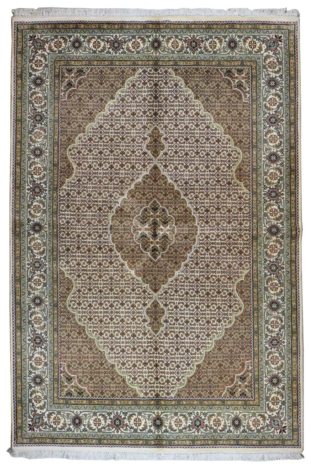  Indo Täbriz Teppich - 219399 (242x166 cm) - Premium Mahi from German Carpet Shop - Just €800! Shop now at German Carpet Shop